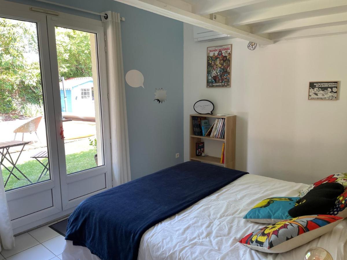 Merig'Home Chambre Bd Climatisee Dans Maison Avec Piscine Au Calme En Ville, Sdb & Toilettes Prives Angouleme Bagian luar foto